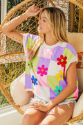 BiBi Flower Patch Checkered Sweater Vest-0