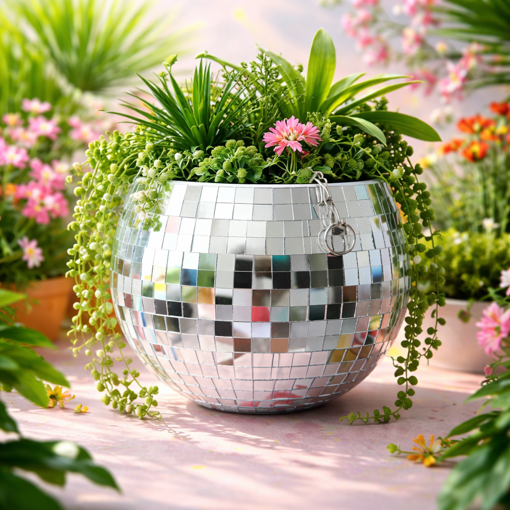 Disco Ball Planter