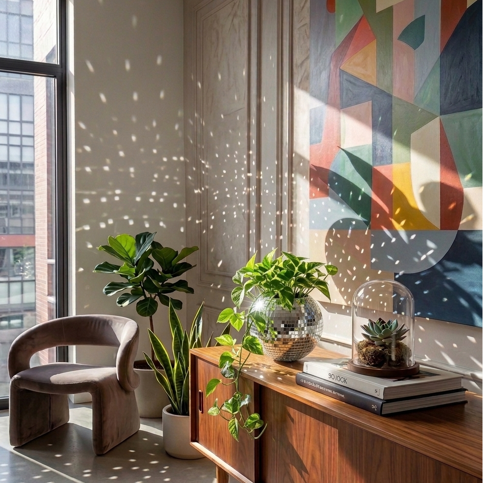 Disco Ball Planter