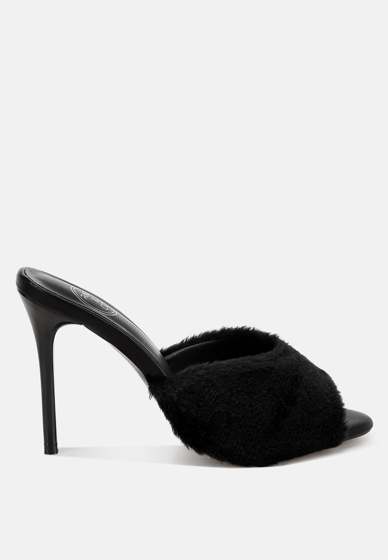 Lantana Furry Sleek Stiletto Heels