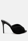 Lantana Furry Sleek Stiletto Heels