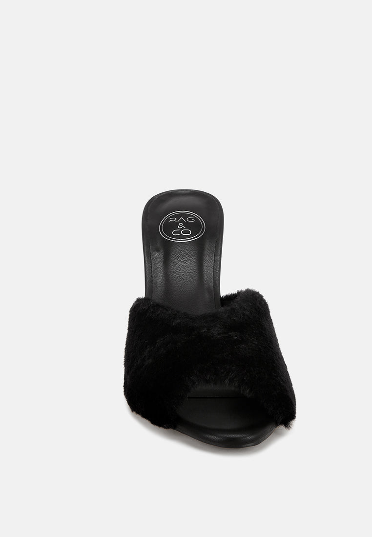 Lantana Furry Sleek Stiletto Heels