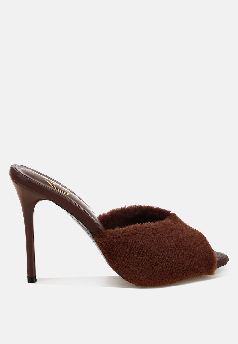 Lantana Furry Sleek Stiletto Heels