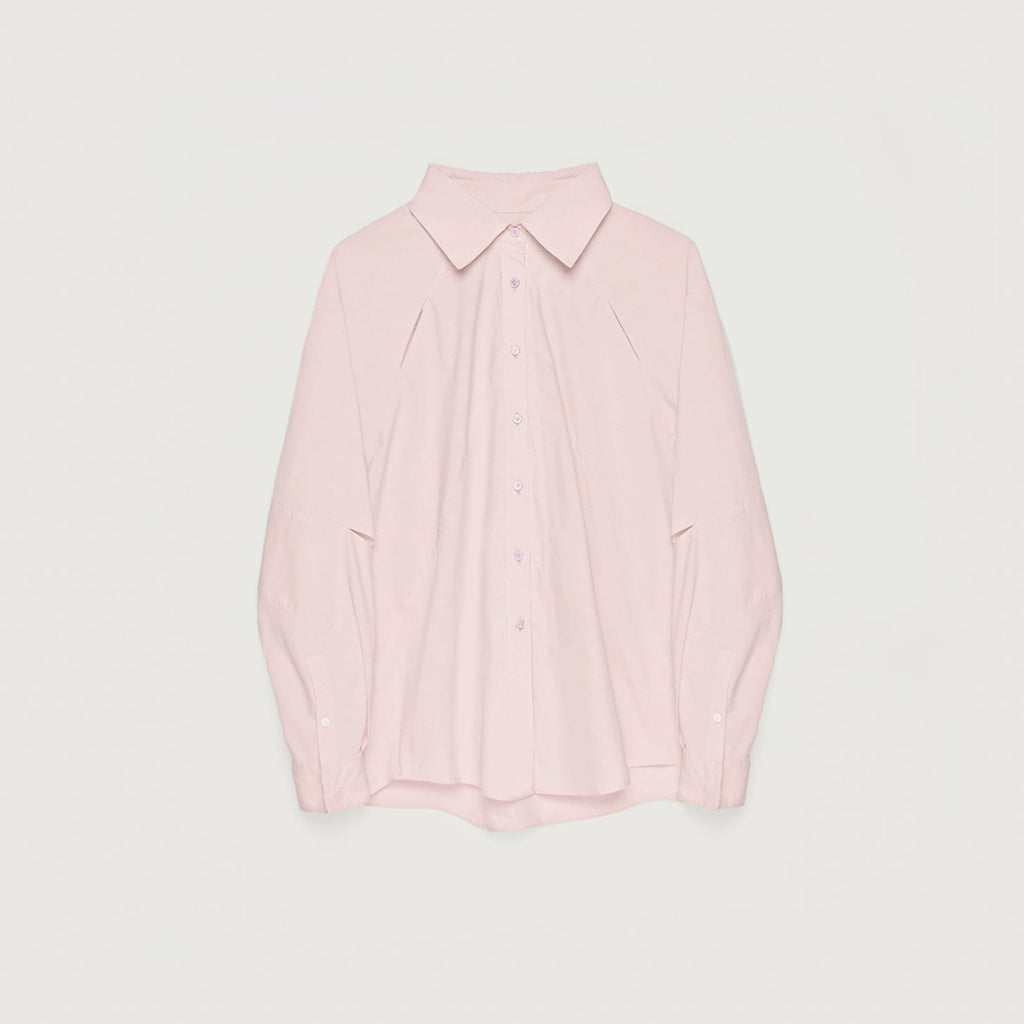 "Spring and Summer Prank" Tencel jacquard striped long-sleeved shirt jacket women's loose top-4