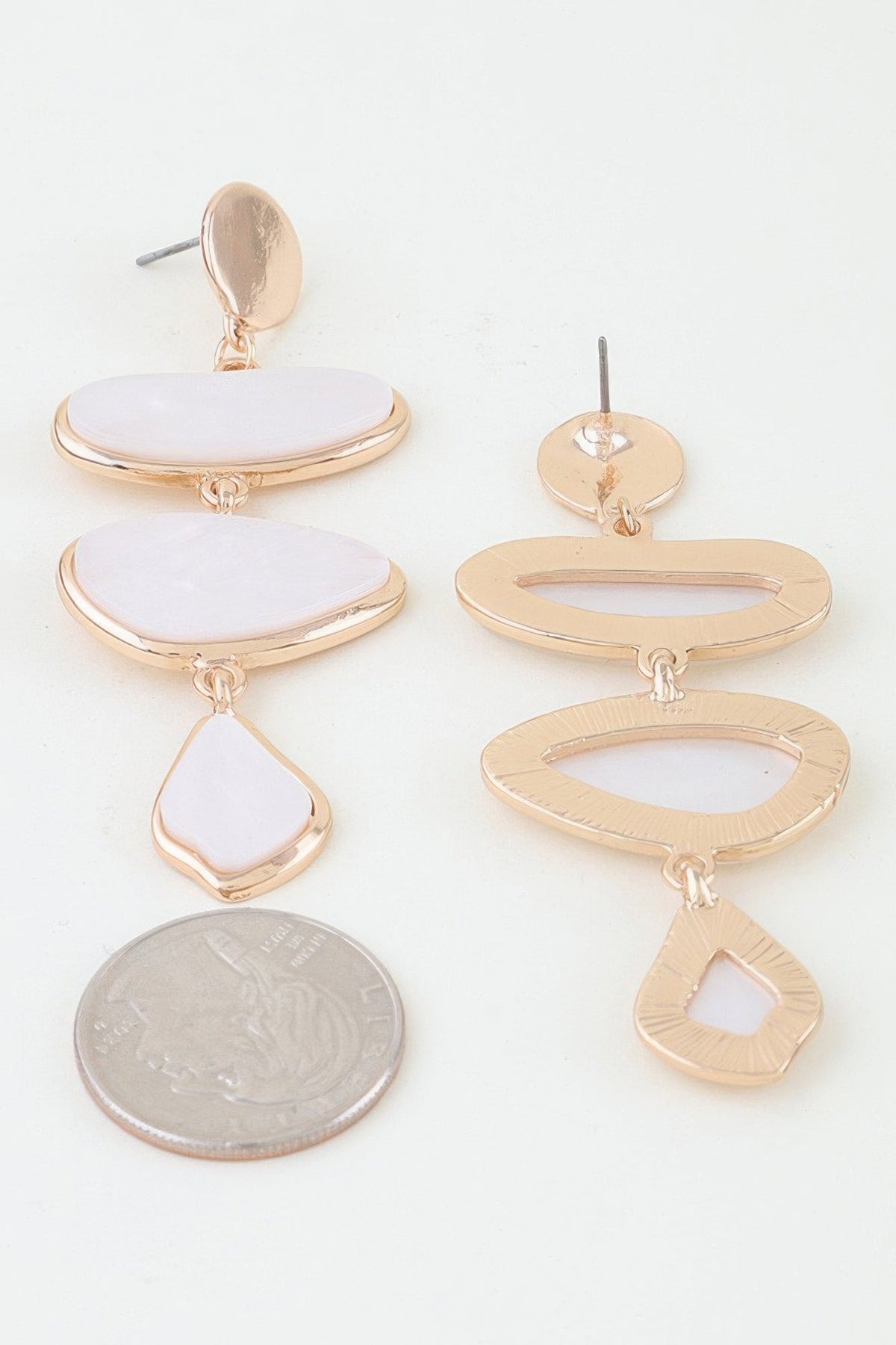 Women's Earrings Drops Organic BYMANYC ® New York TRIBECA MARBLE - New Collection