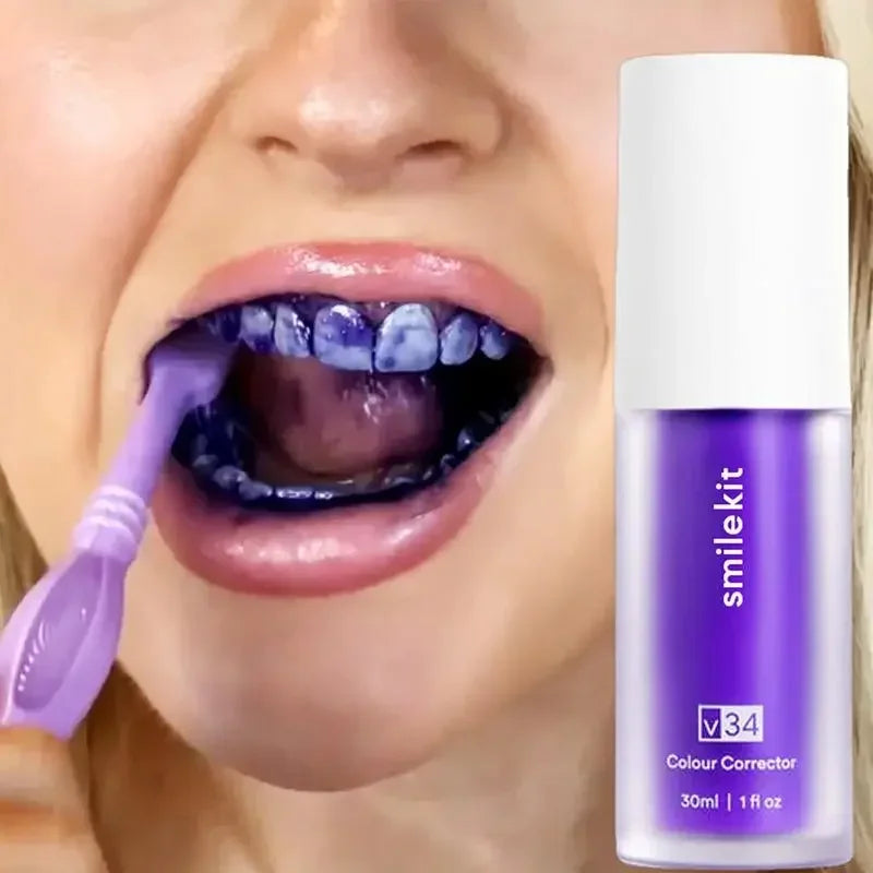 Whitening V34 Purple Toothpaste-0