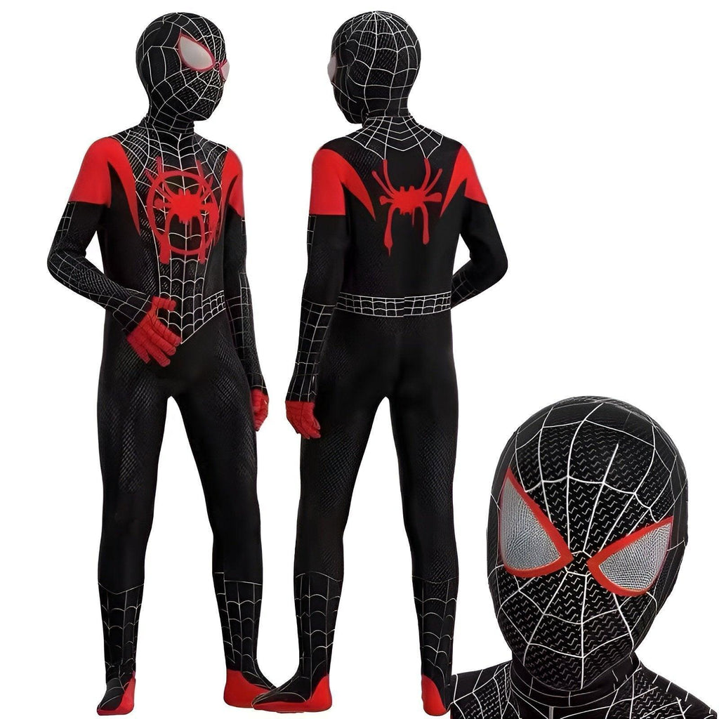Spider Man Jumpsuit Set Miles Clothes Expedition Adult Kids Halloween Costume Gwen AU
